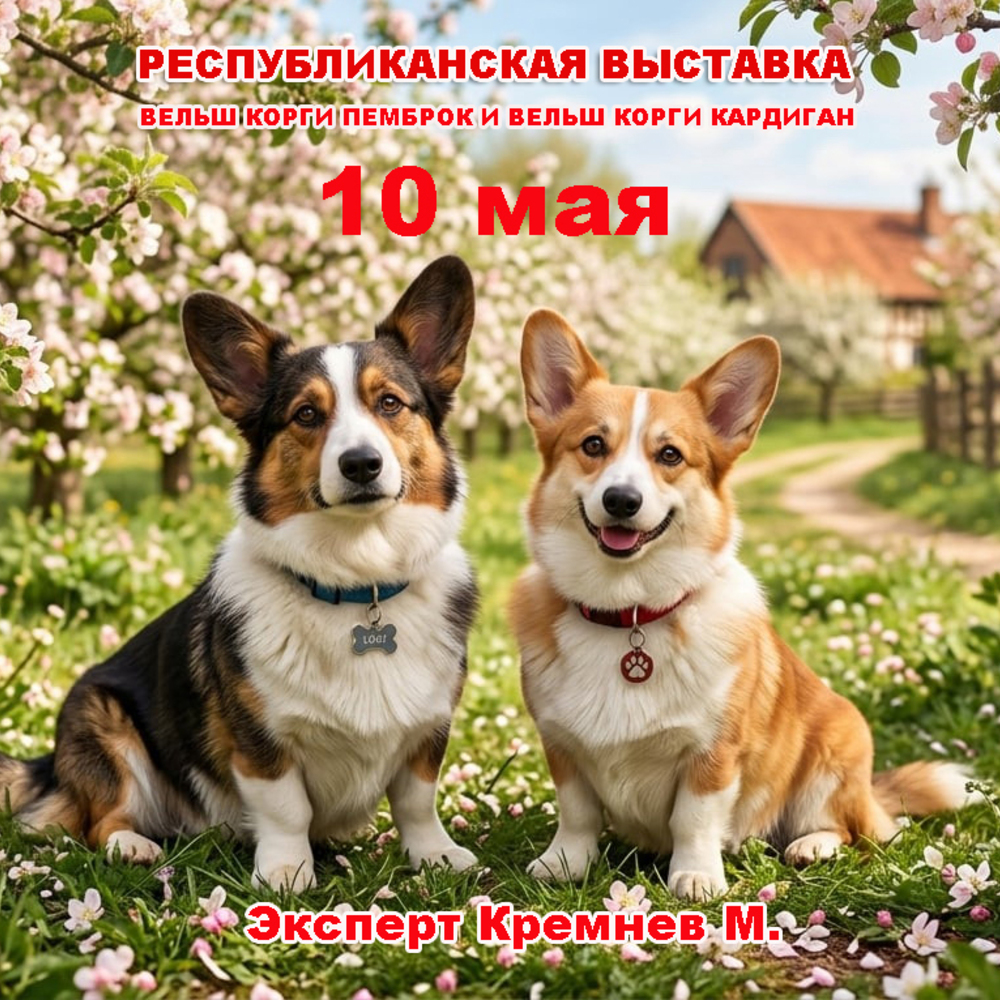 Республиканская выставка вельш корги кардиган и вельш корги пемброк