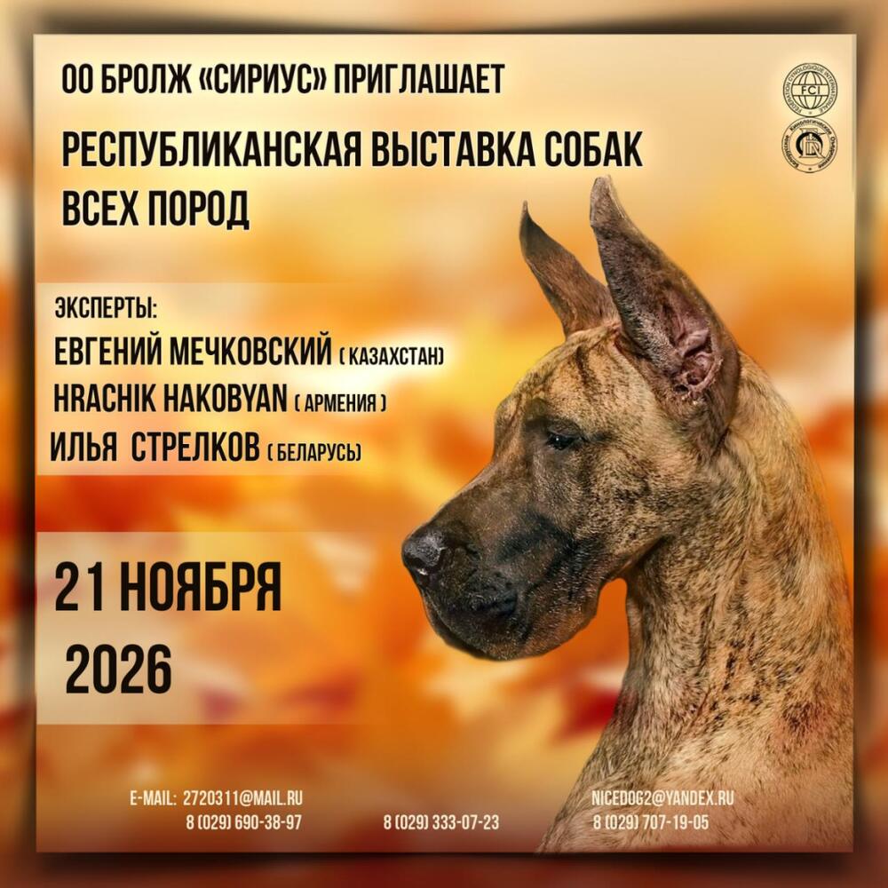 Республиканская выставка собак всех пород