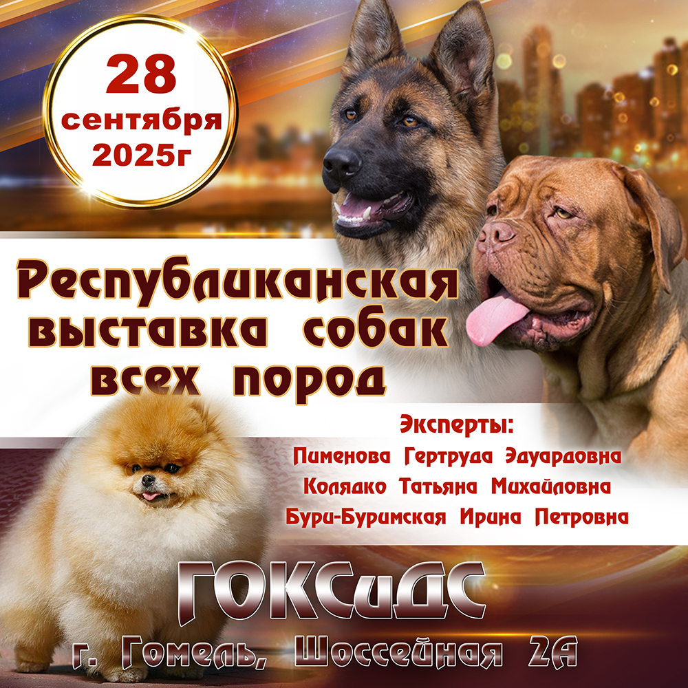 Республиканская выставка собак всех пород